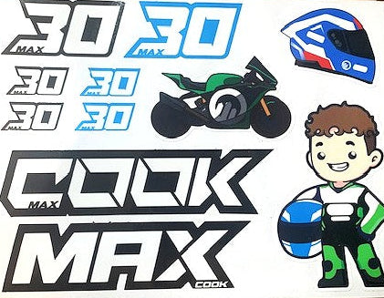 Max Cook 30 Sticker Set