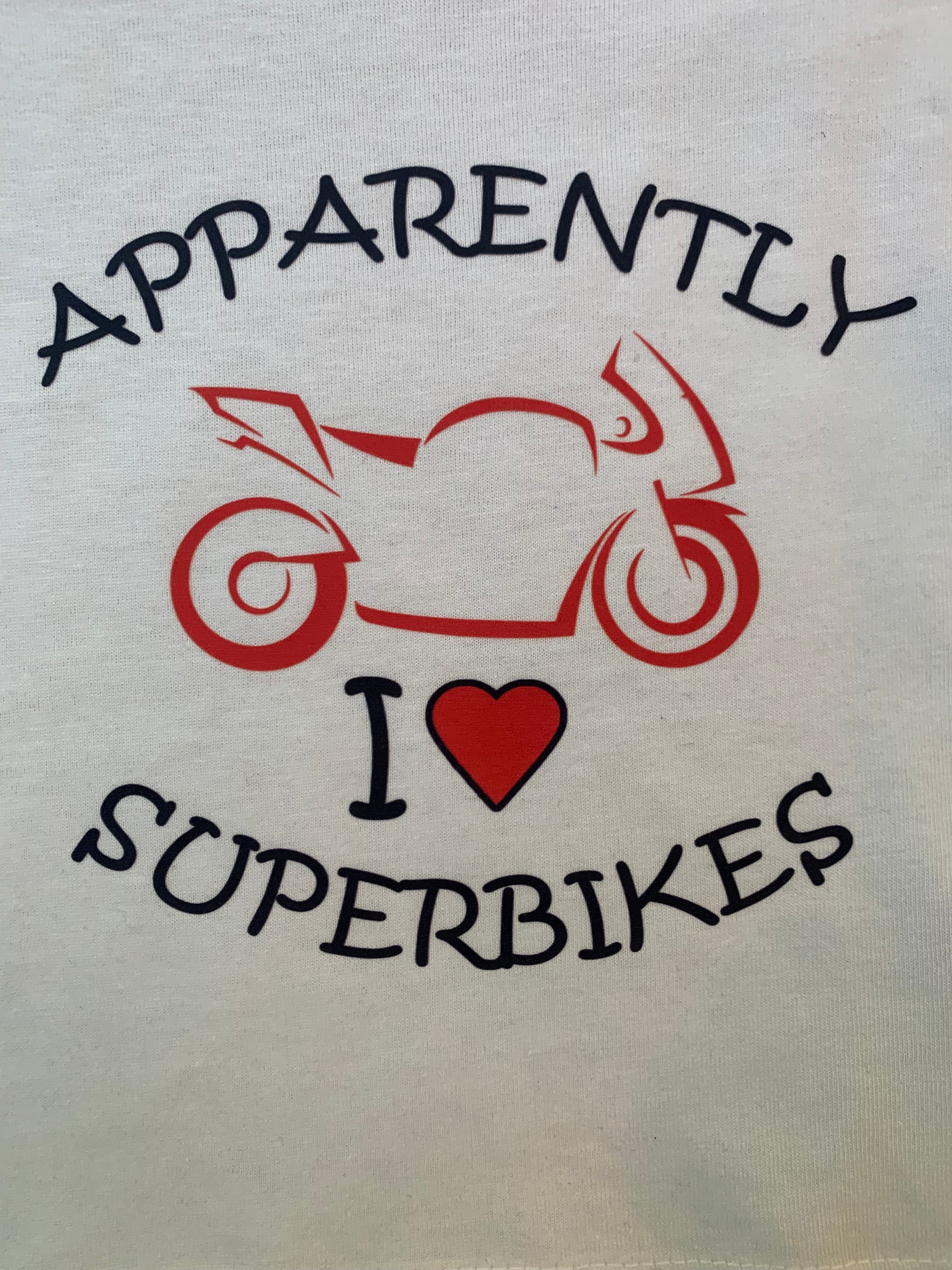 Gidkids Apparently I Love Superbikes T-Shirt
