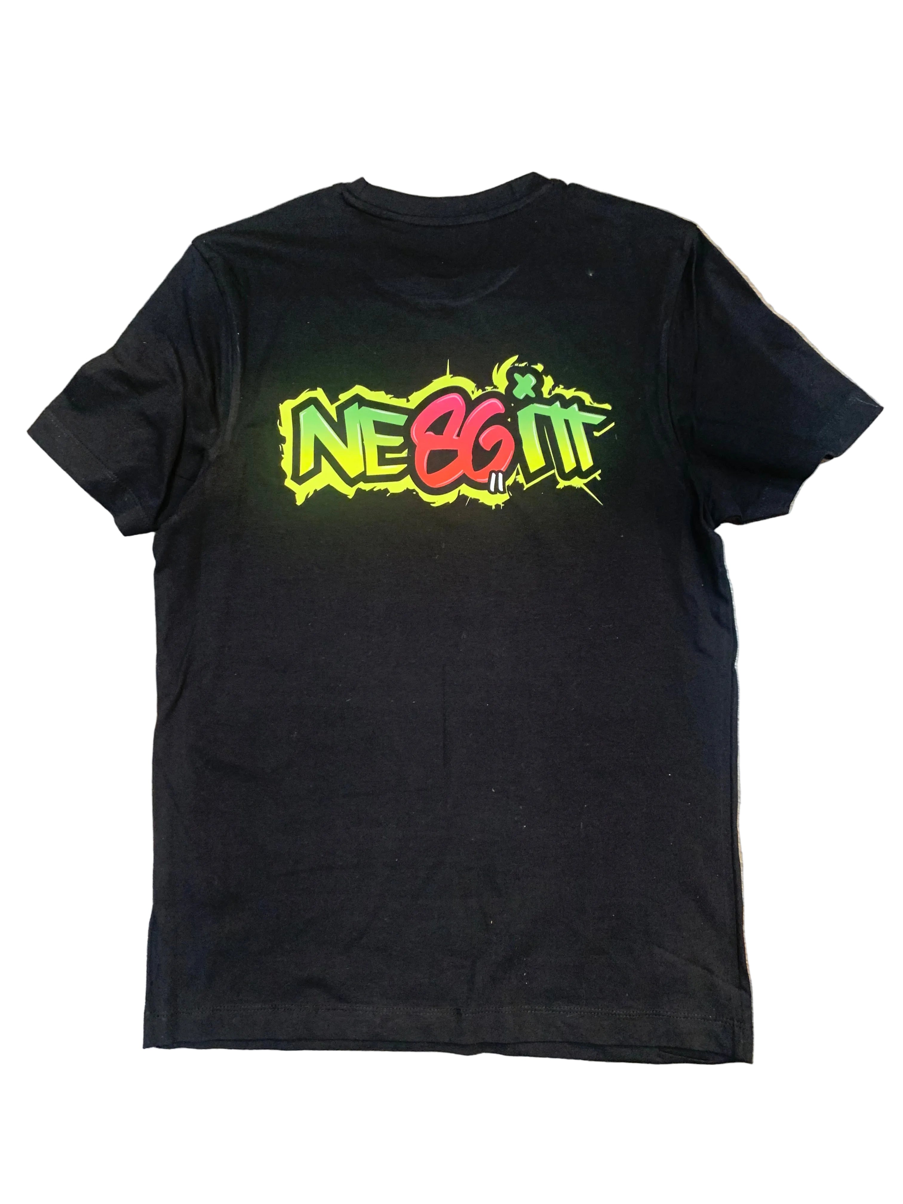 Nesbitt Multi Coloured Print Logo T-Shirt