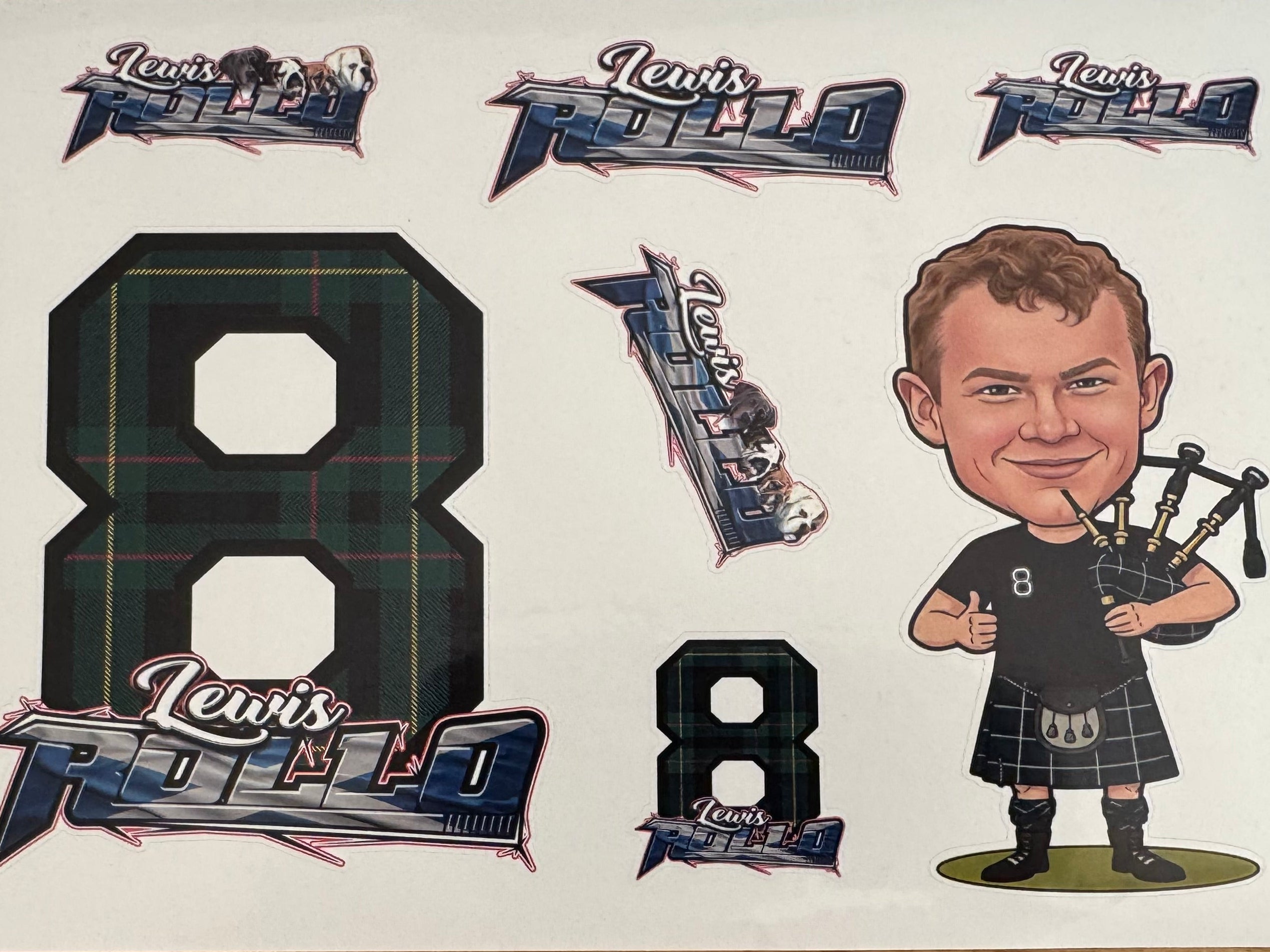 Lewis Rollo Sticker Sheet