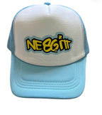 Charlie Nesbitt Blue and White Trucker Cap