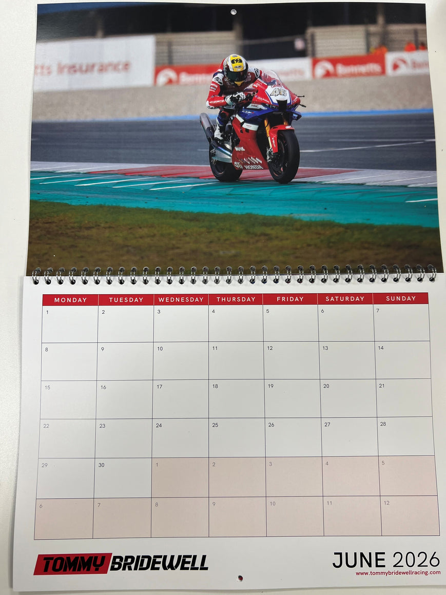 2026 Tommy Bridewell Calendar