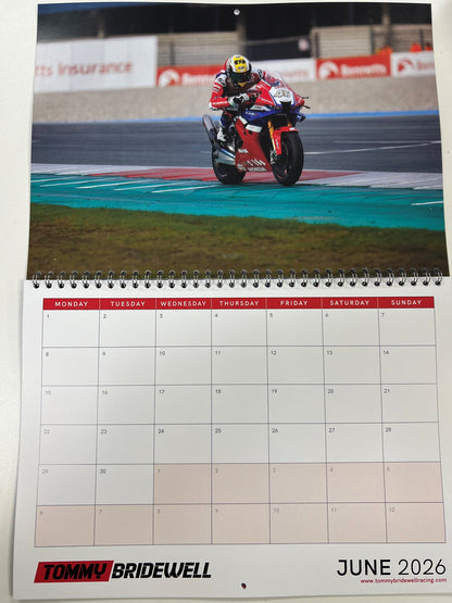 2026 Tommy Bridewell Calendar