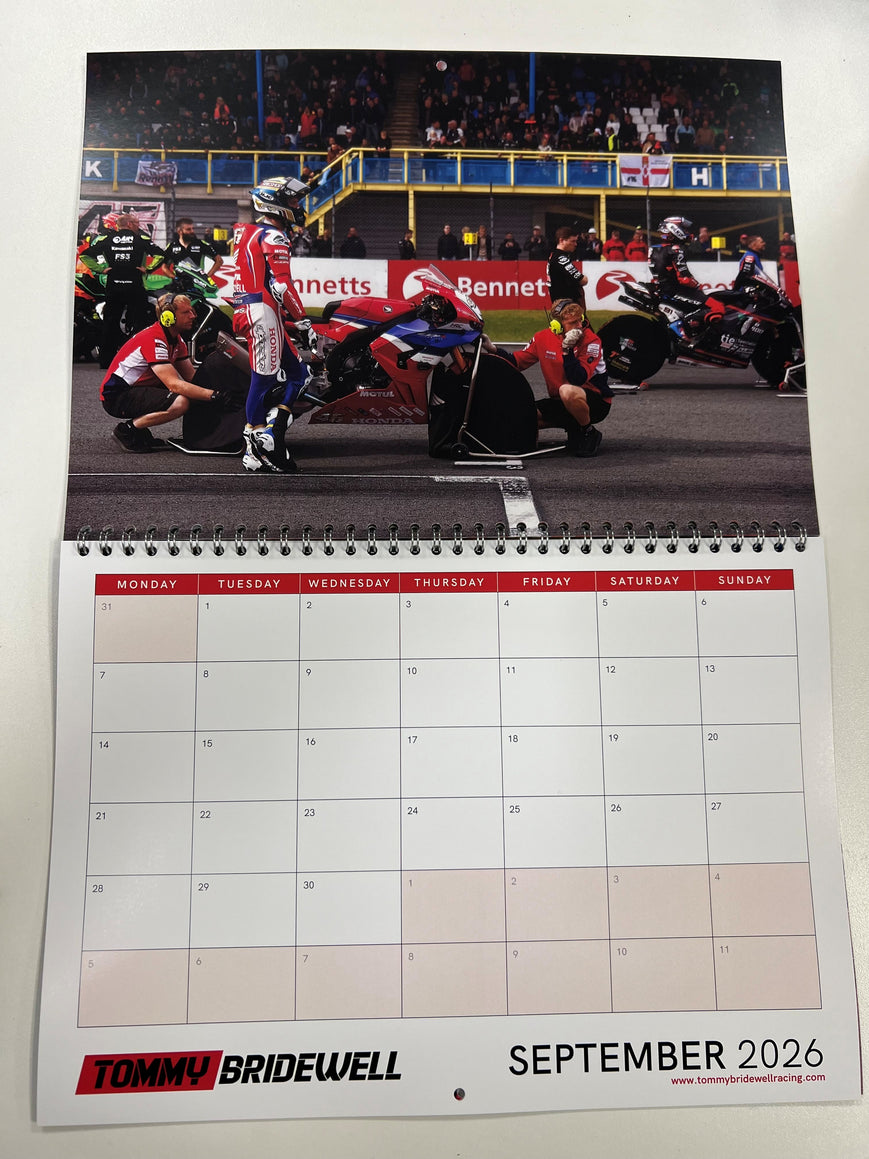 2026 Tommy Bridewell Calendar