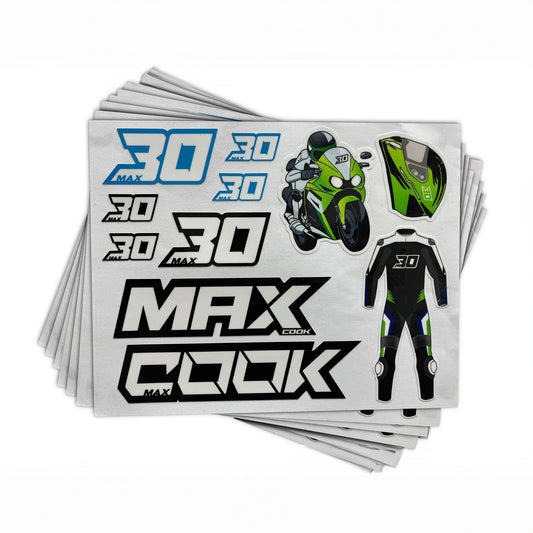 Max Cook 30 Sticker Set